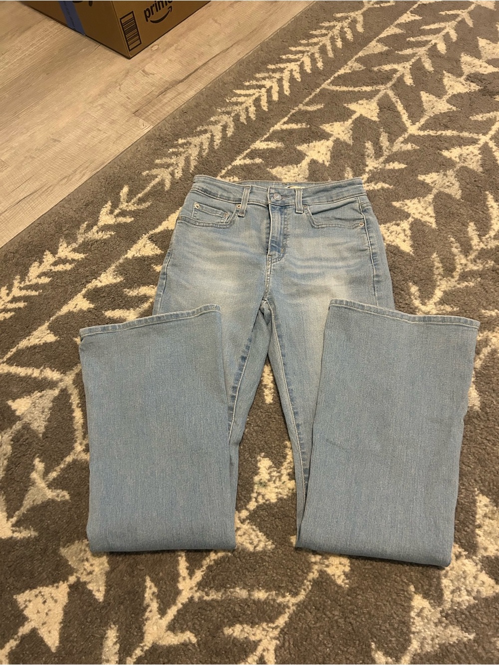 Levi's 726 high rise flare jeans